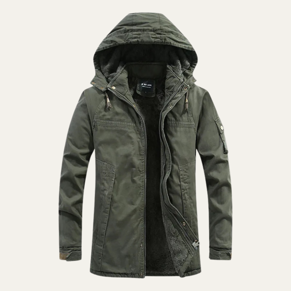 The Westbrook Men’s Casual Hooded Cotton Jacket with Warm Inner Lining