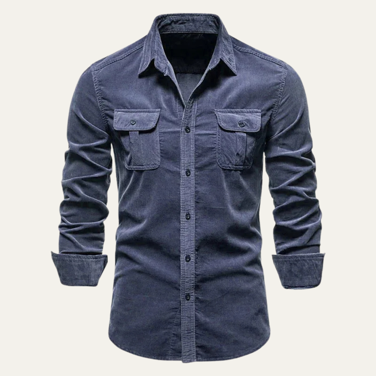 The Norwick Men’s Casual Button Down Corduroy Shirt