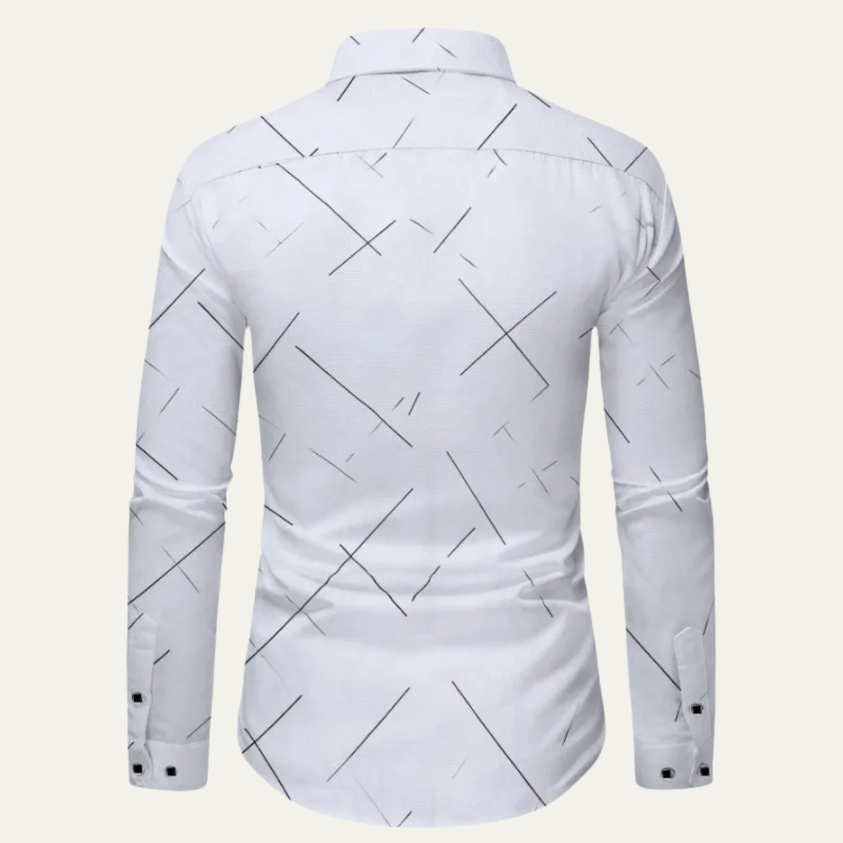 The Eldridge Men’s Formal White Button Down Office Shirt