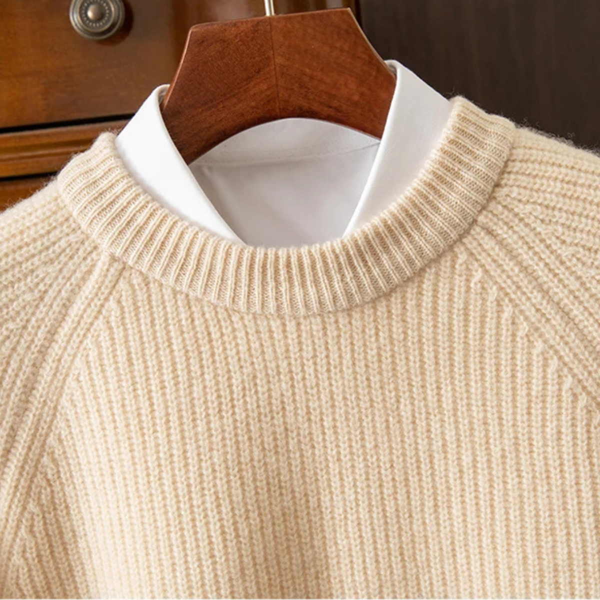 The Milan Men’s Merino Wool Winter Crew Neck Sweater