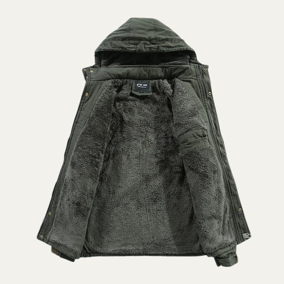 The Westbrook Men’s Casual Hooded Cotton Jacket with Warm Inner Lining