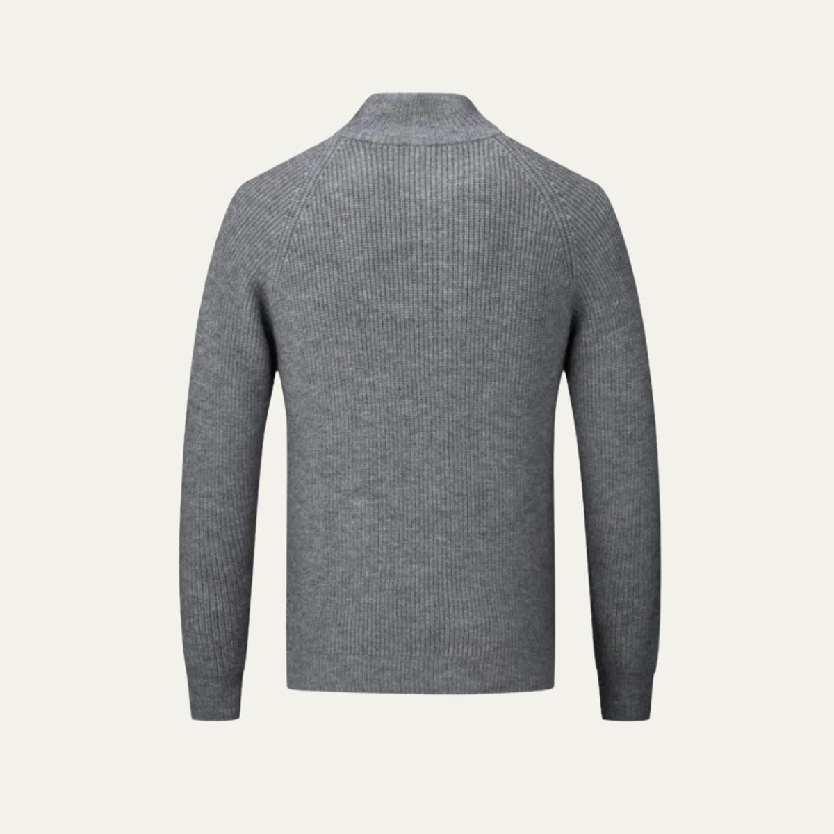 The Four Seasons Merino Wool Knitted Zip Cardigan Sweater for Men