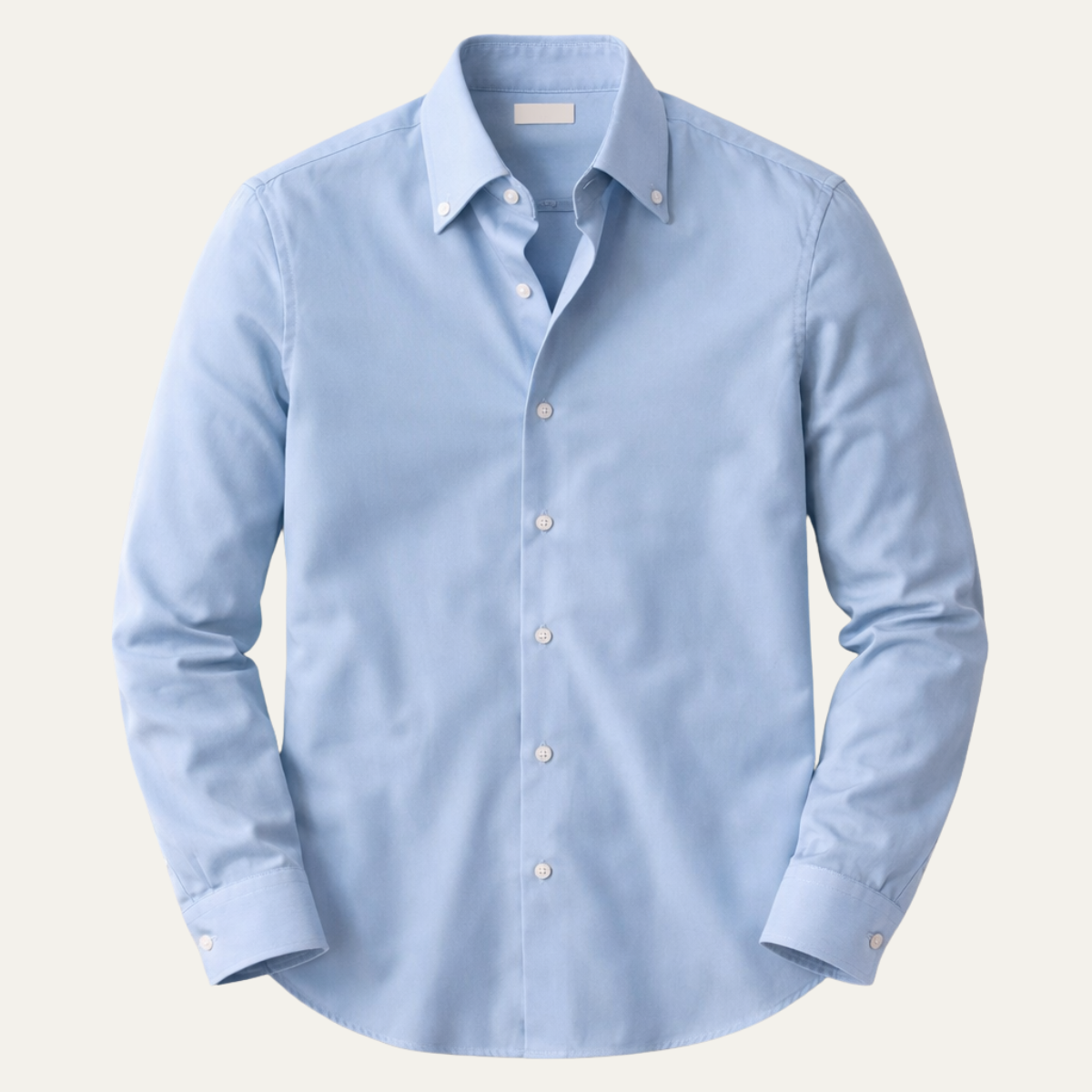 The Redfield Men’s Italian Collar Button Up Shirt — Light Blue