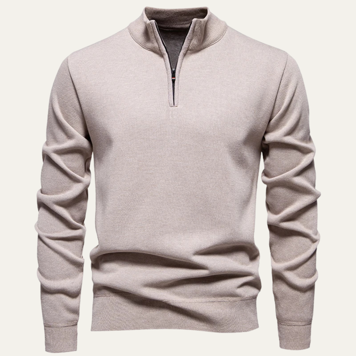 The Pesaro Men’s Half Zip Fleece Stand Collar Sweater