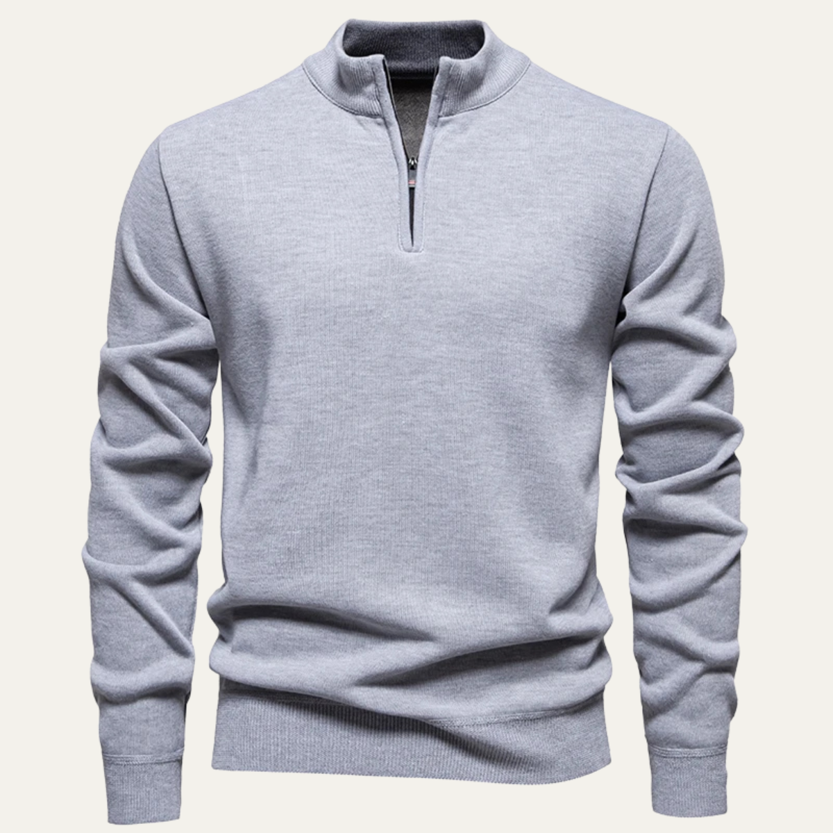 The Pesaro Men’s Half Zip Fleece Stand Collar Sweater