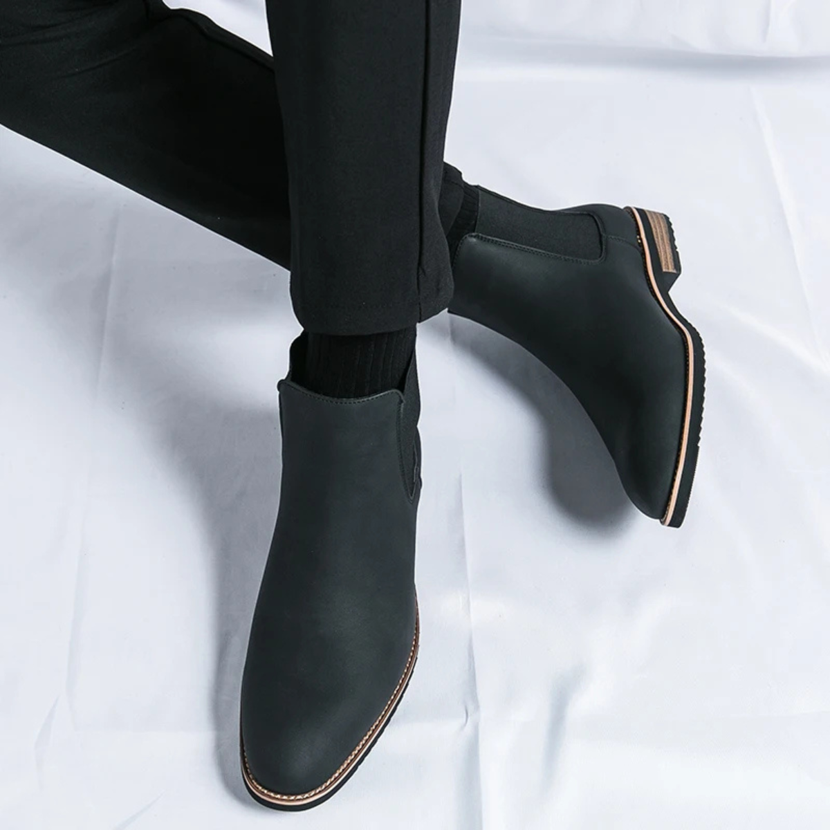 The Alderton Men’s Elegant Slip On Smart Casual Chelsea Boots