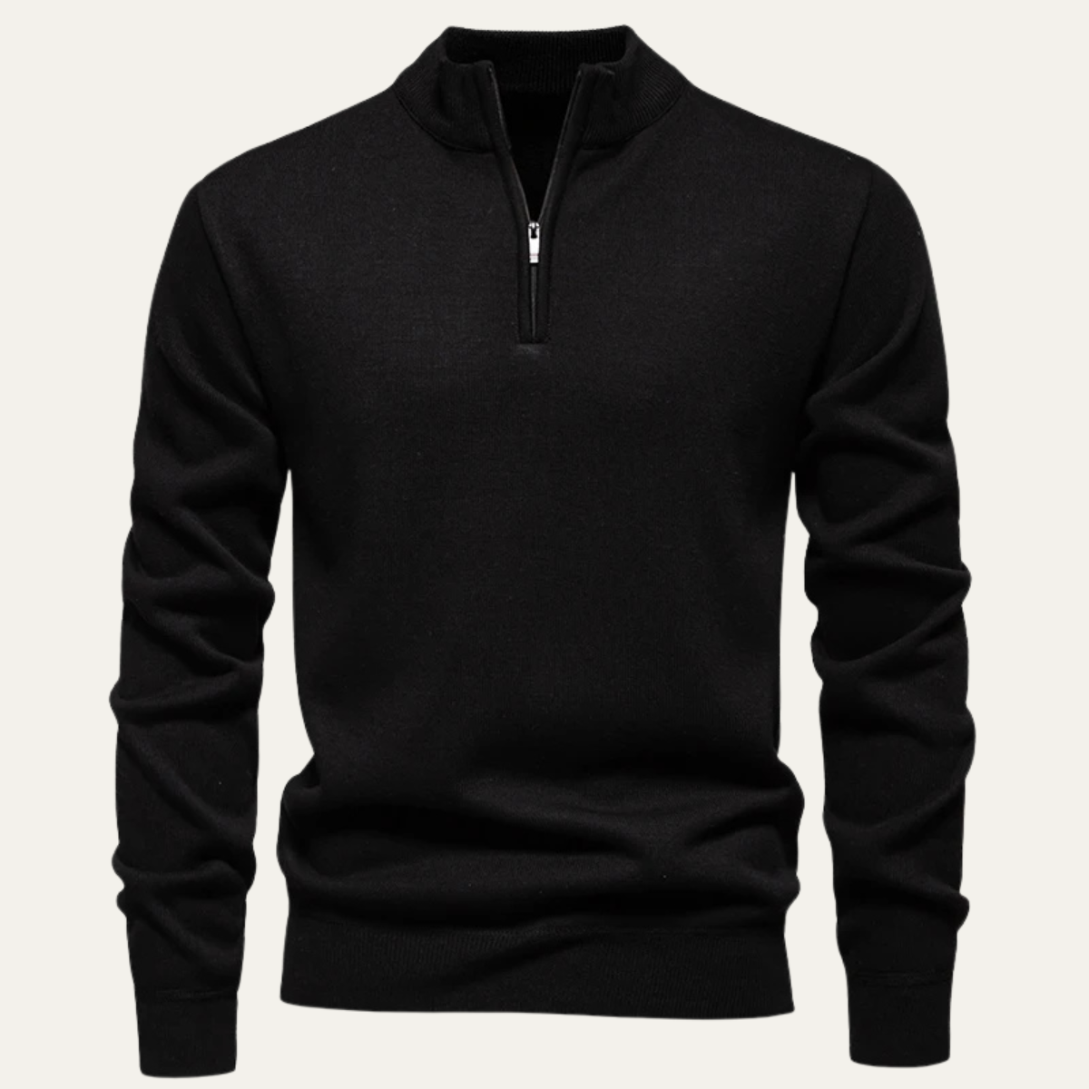 The Pesaro Men’s Half Zip Fleece Stand Collar Sweater
