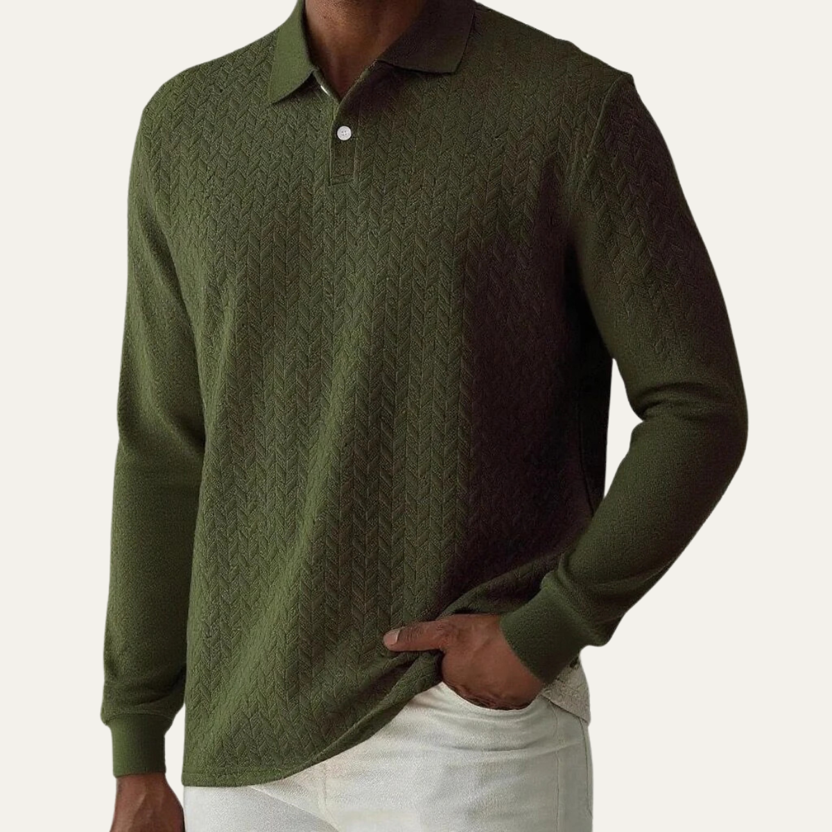 The Willowbrook Men’s Stylish Knit Polo Sweater