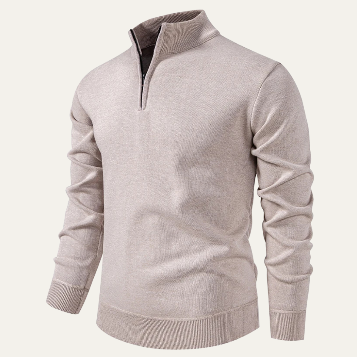 The Pesaro Men’s Half Zip Fleece Stand Collar Sweater