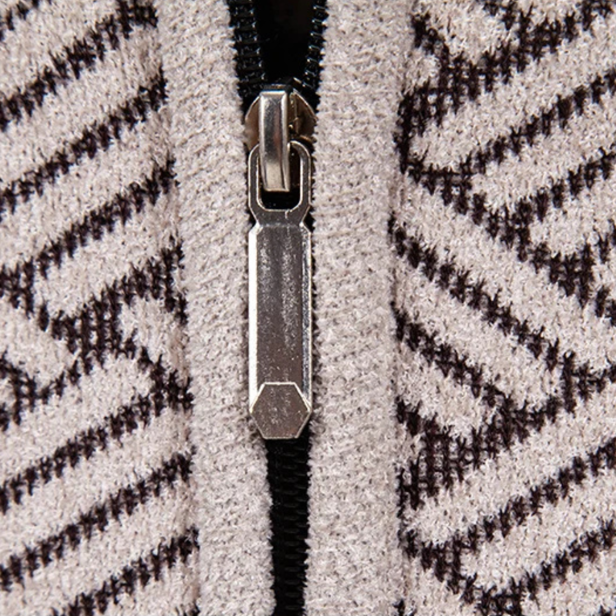 The Brackenridge Men’s Warm Fleece Lined Thick Knitted Full Zip Jacket