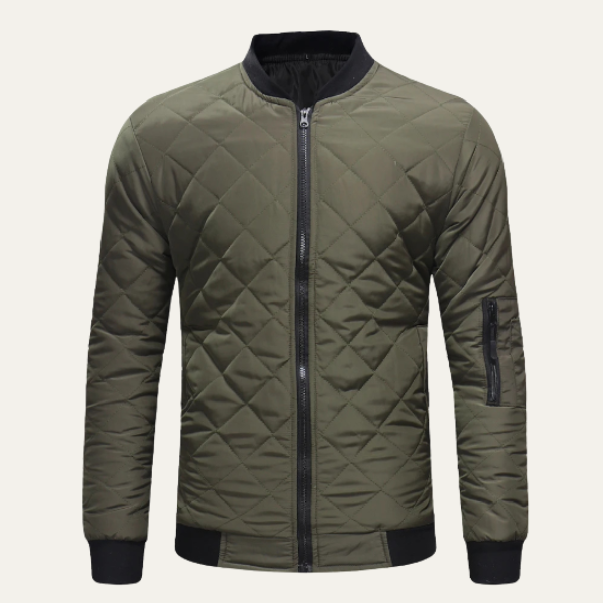 The Northshore Men’s Lightweight Zip Up Quilted Bomber Jacket