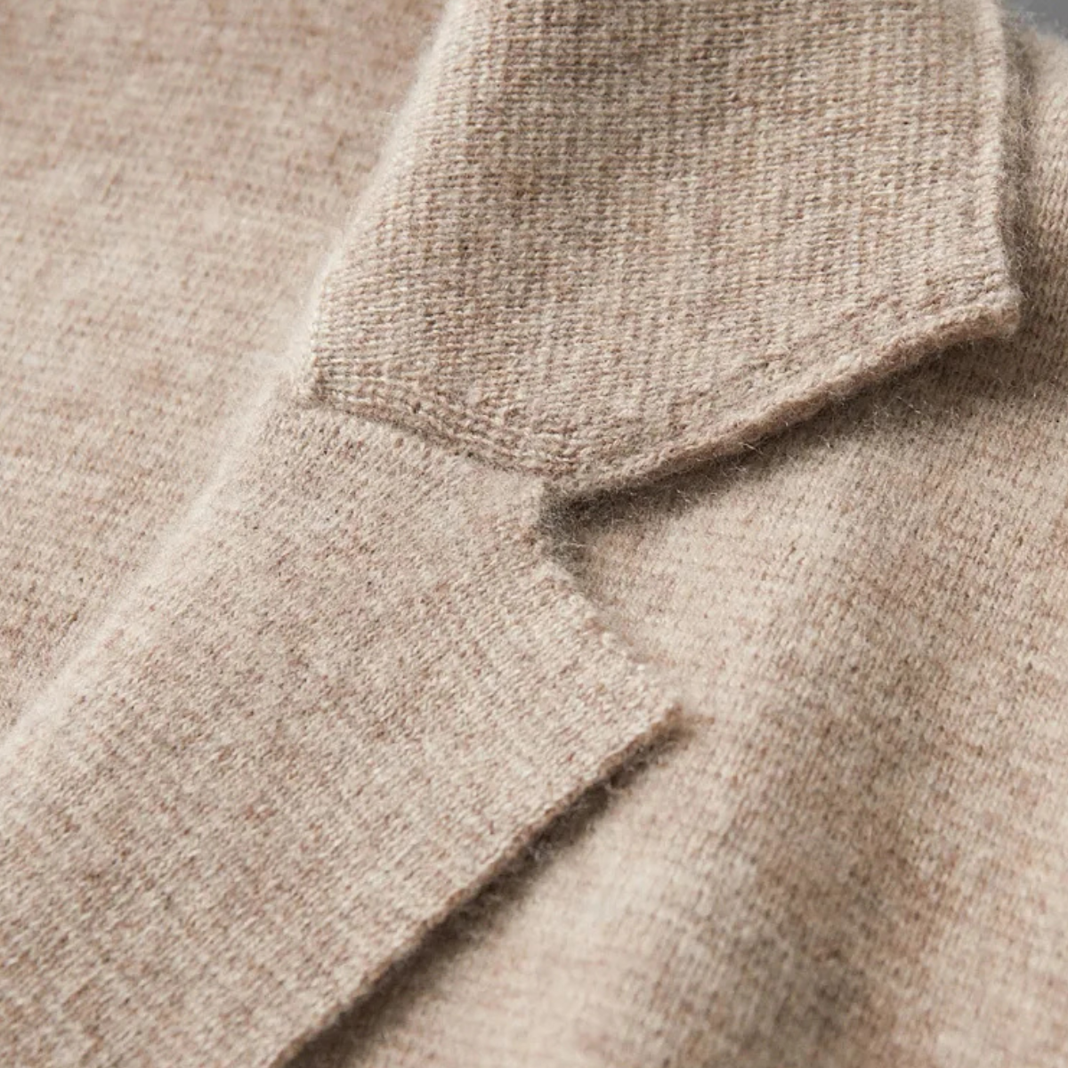 The Huntley Men's Soft Suit Collar Merino Wool Knit Cardigan