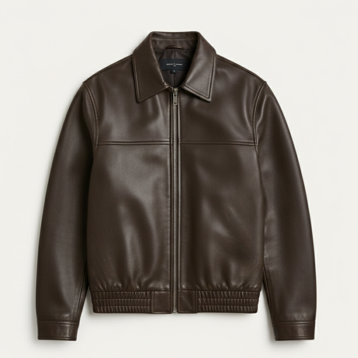 The Chianti Men’s Classic Zip Biker Leather Jacket