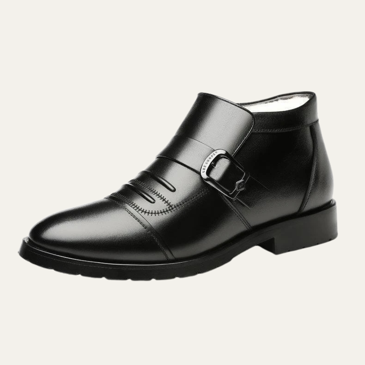 The Aldercrest Ridge Men’s Warm Anti Slip Fleece Lined Leather Snow Boots