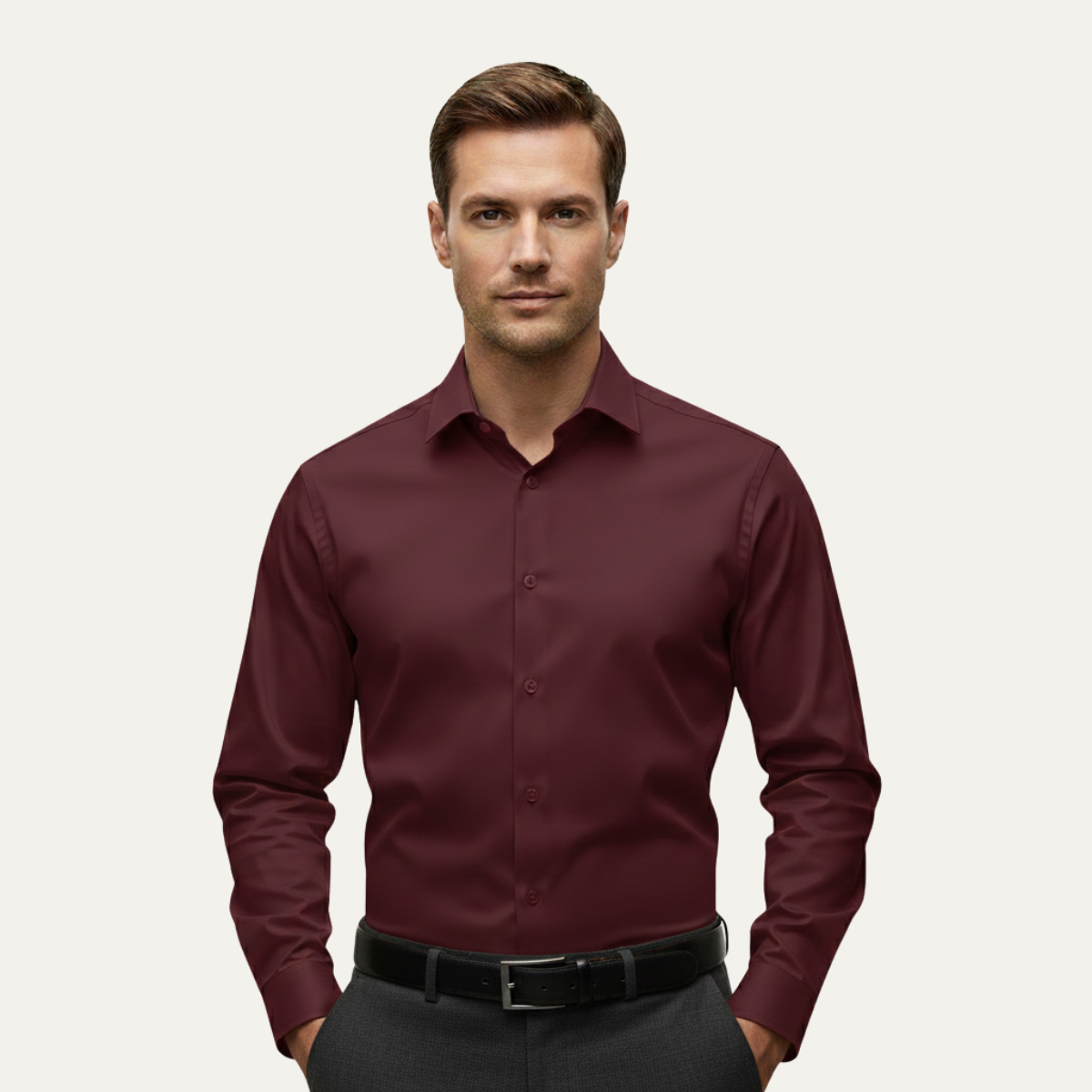 The Oxfordshire Men’s Lightweight Slim Fit Stretch Dress Shirt