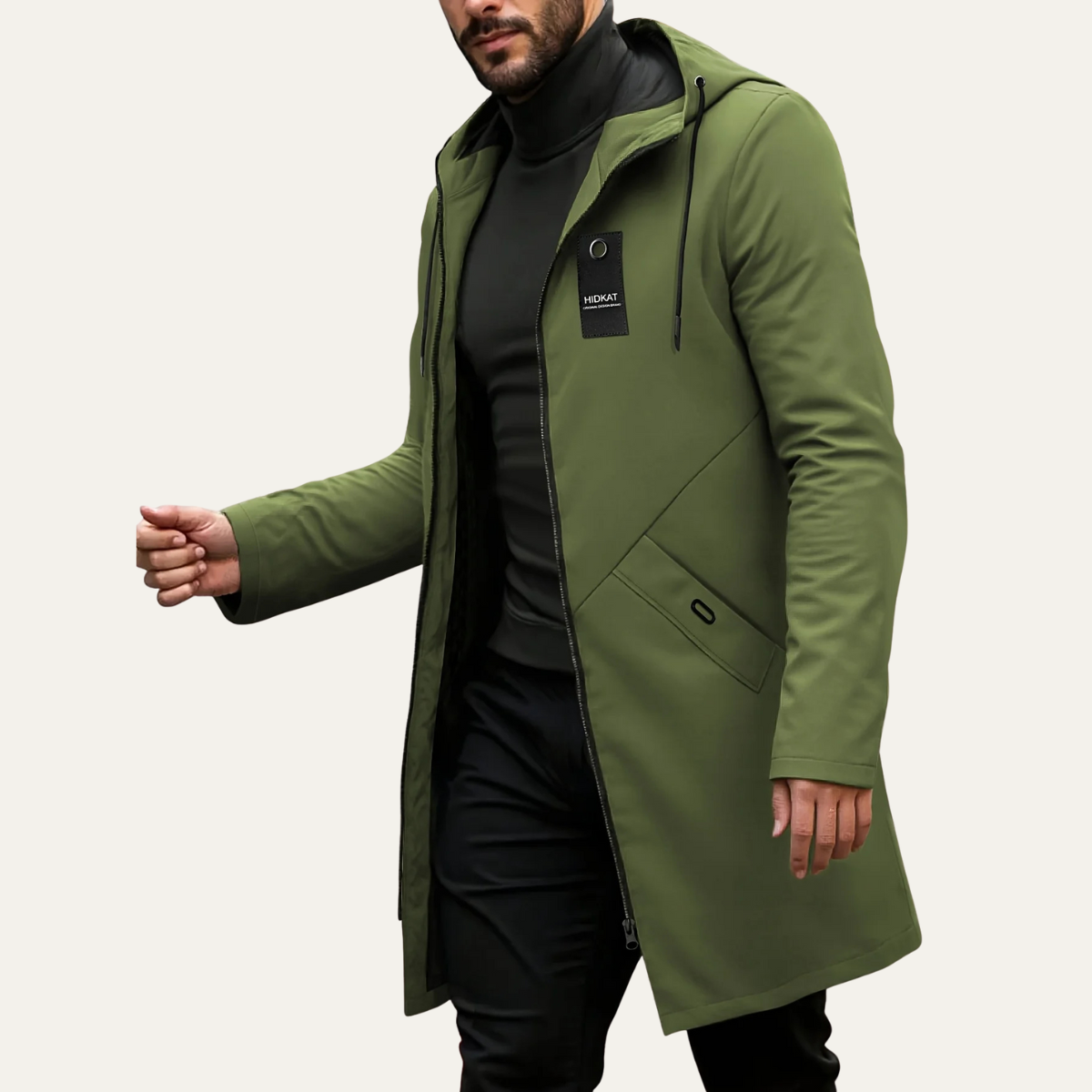 The Stratford Men’s Lightweight Casual Drawstring Hooded Jacket