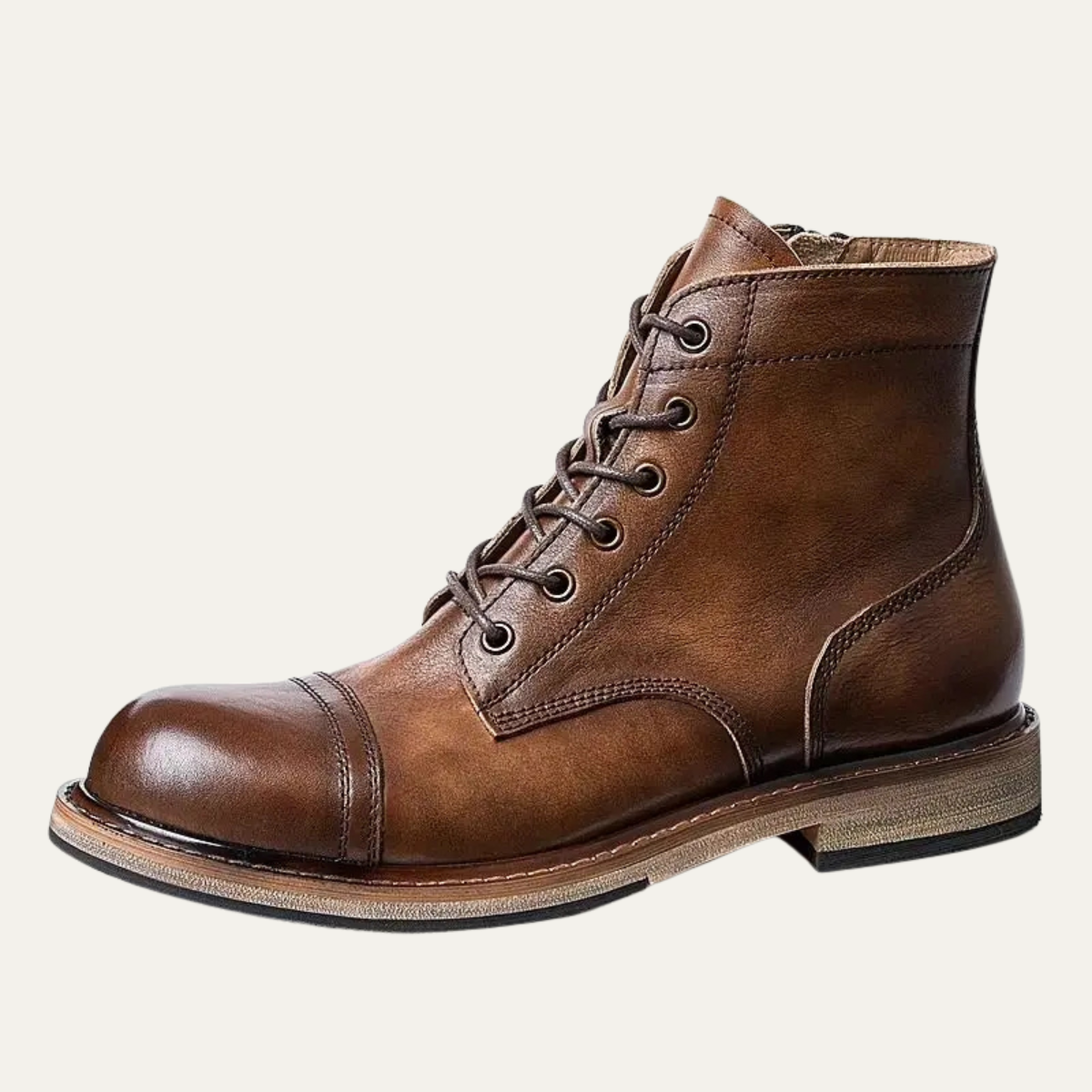The Mantova Men's High Top Trendy Retro Leather Boots