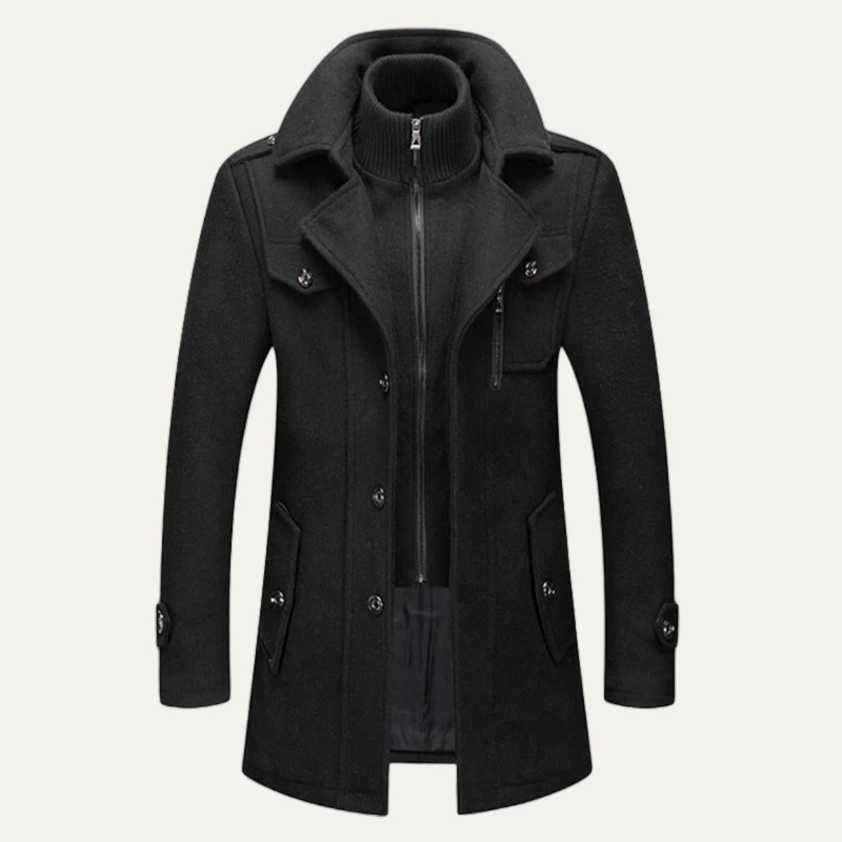 The Isernia Men’s Smart Winter Zip Front Jacket