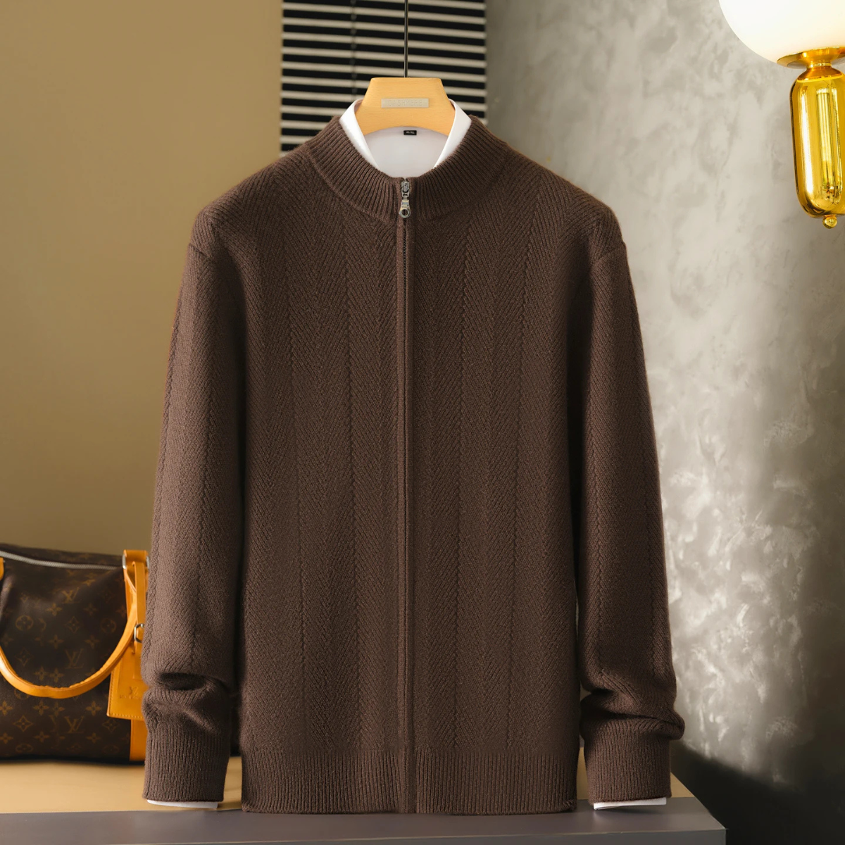 The Highmoor Cashmere Sweater – Men's 100% Soft Luxury Wool Knit Cardigan