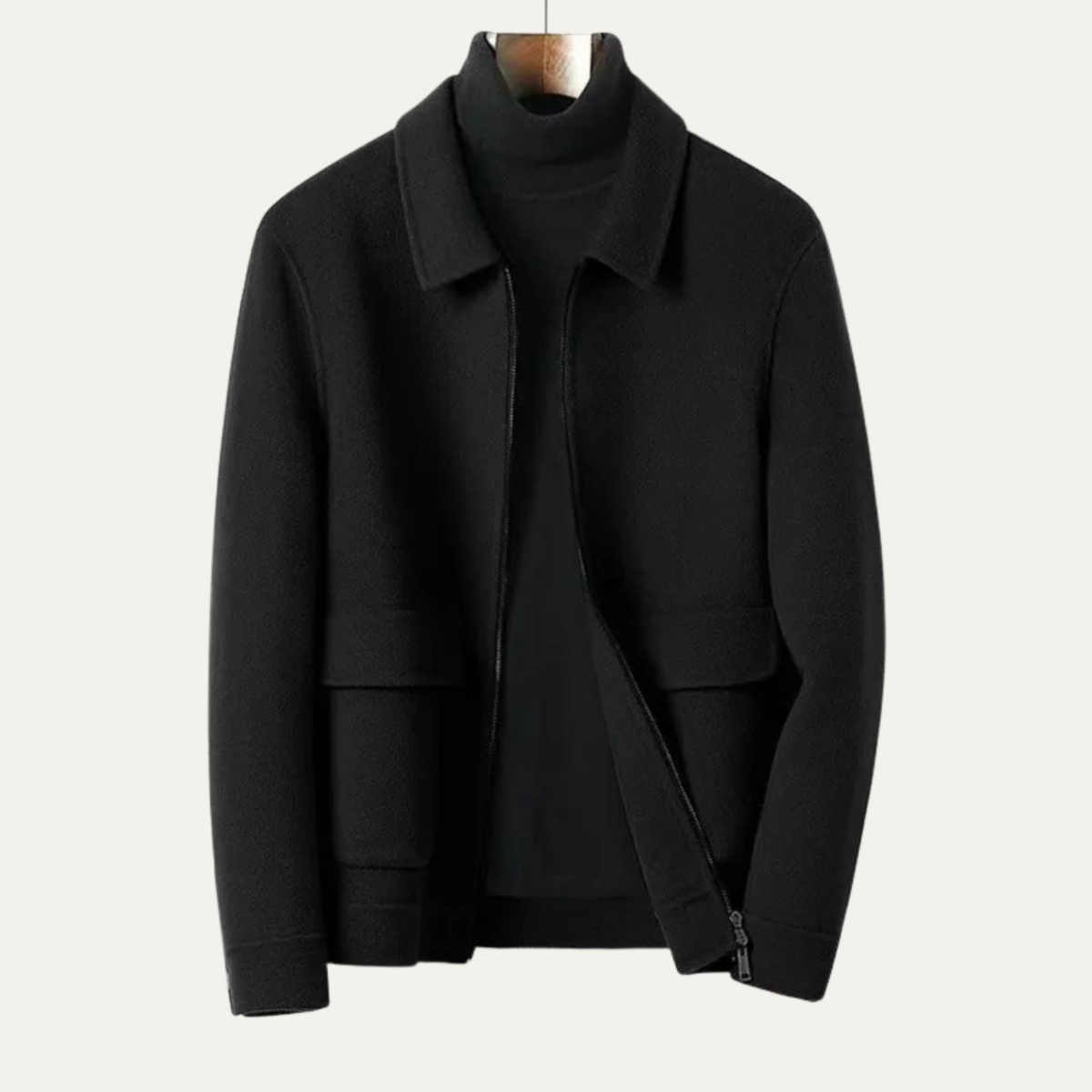 The Padova Men’s Casual Zip Up Thick Winter Jacket