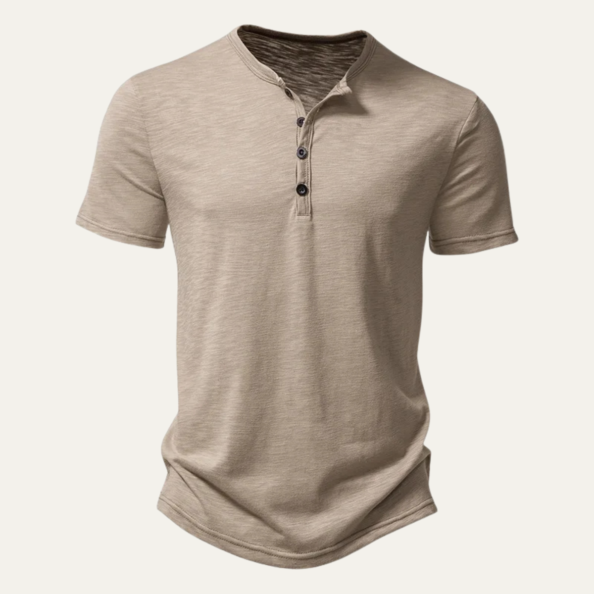 The Windsor Men’s Casual Henley Collar Summer T-Shirt