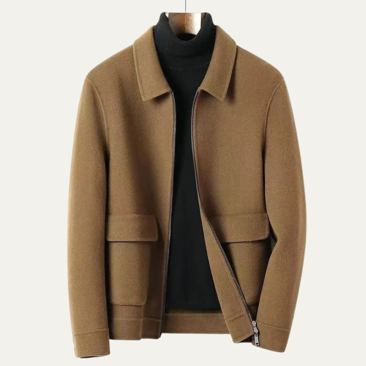 The Padova Men’s Casual Zip Up Thick Winter Jacket
