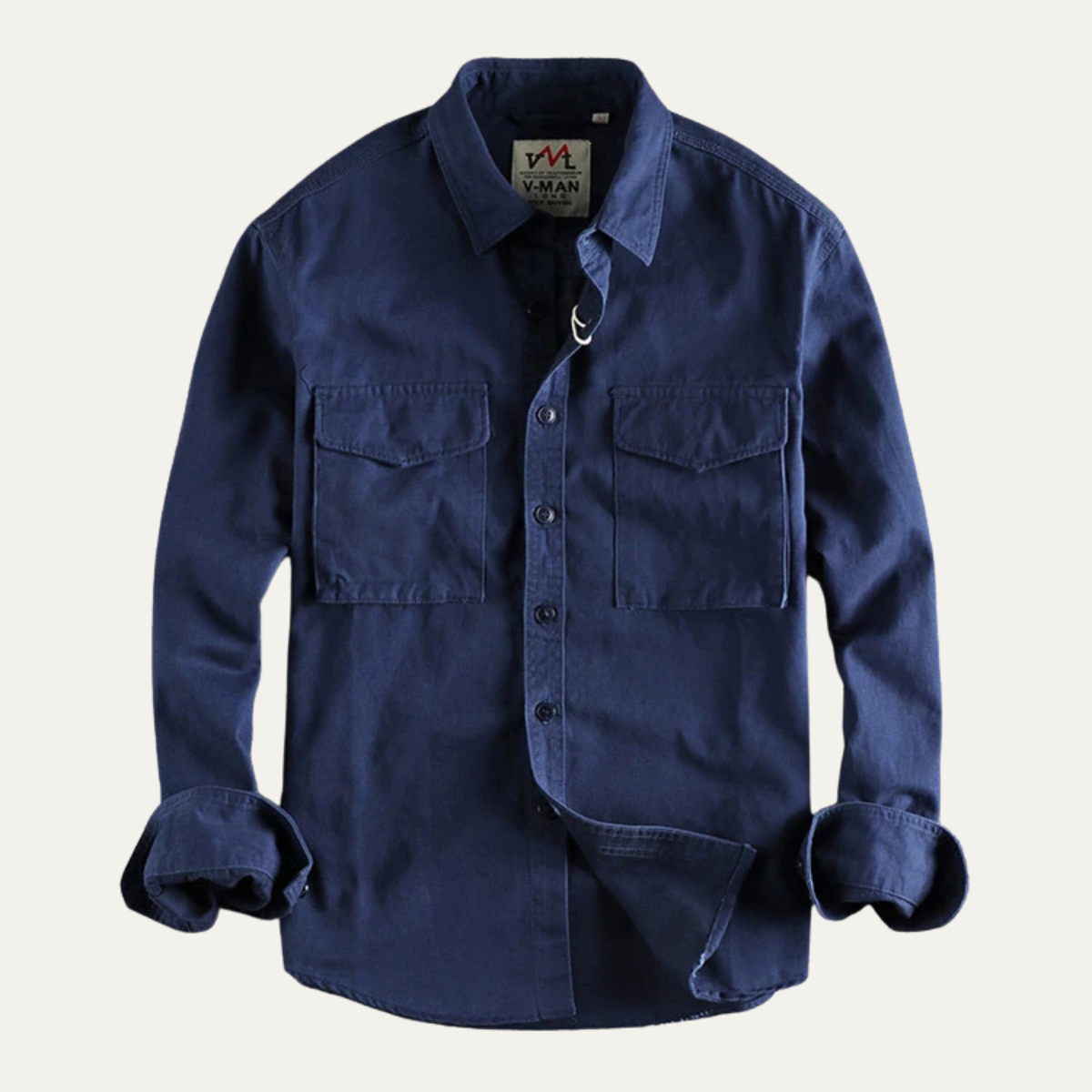 The Bellwood Men’s Vintage Canvas Cargo Shirt Jacket