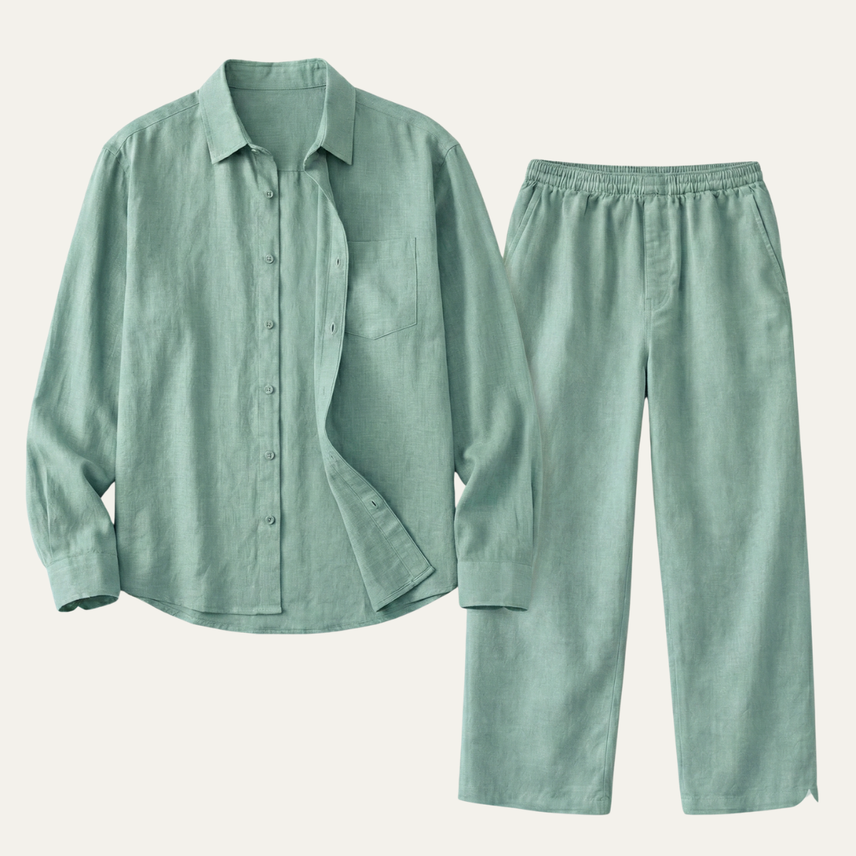 The Canterbury Men’s Oversized Linen Set – Shirt & Pants