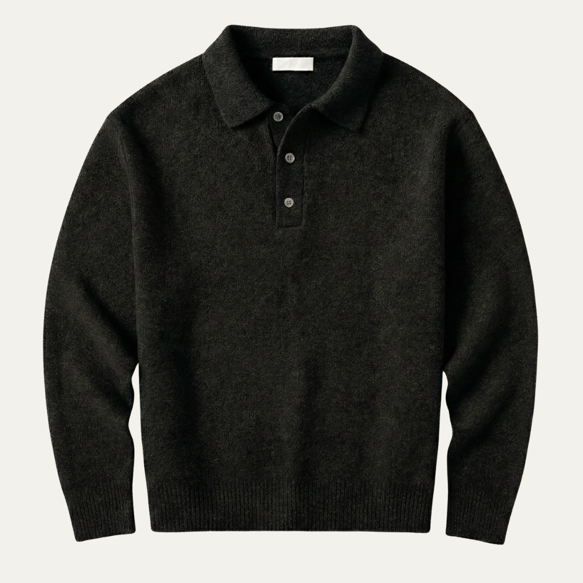 The Cedarfield Men's Trendy Soft Knit Polo Cashmere Sweater
