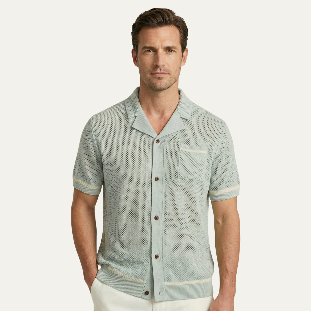 The Lancaster Men’s Breathable Knitted Summer Polo