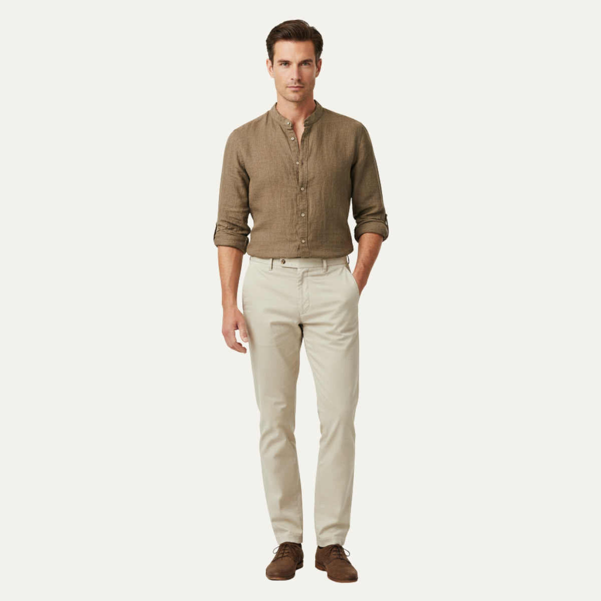 The Notting Hill Men’s Relaxed Fit Linen Shirt