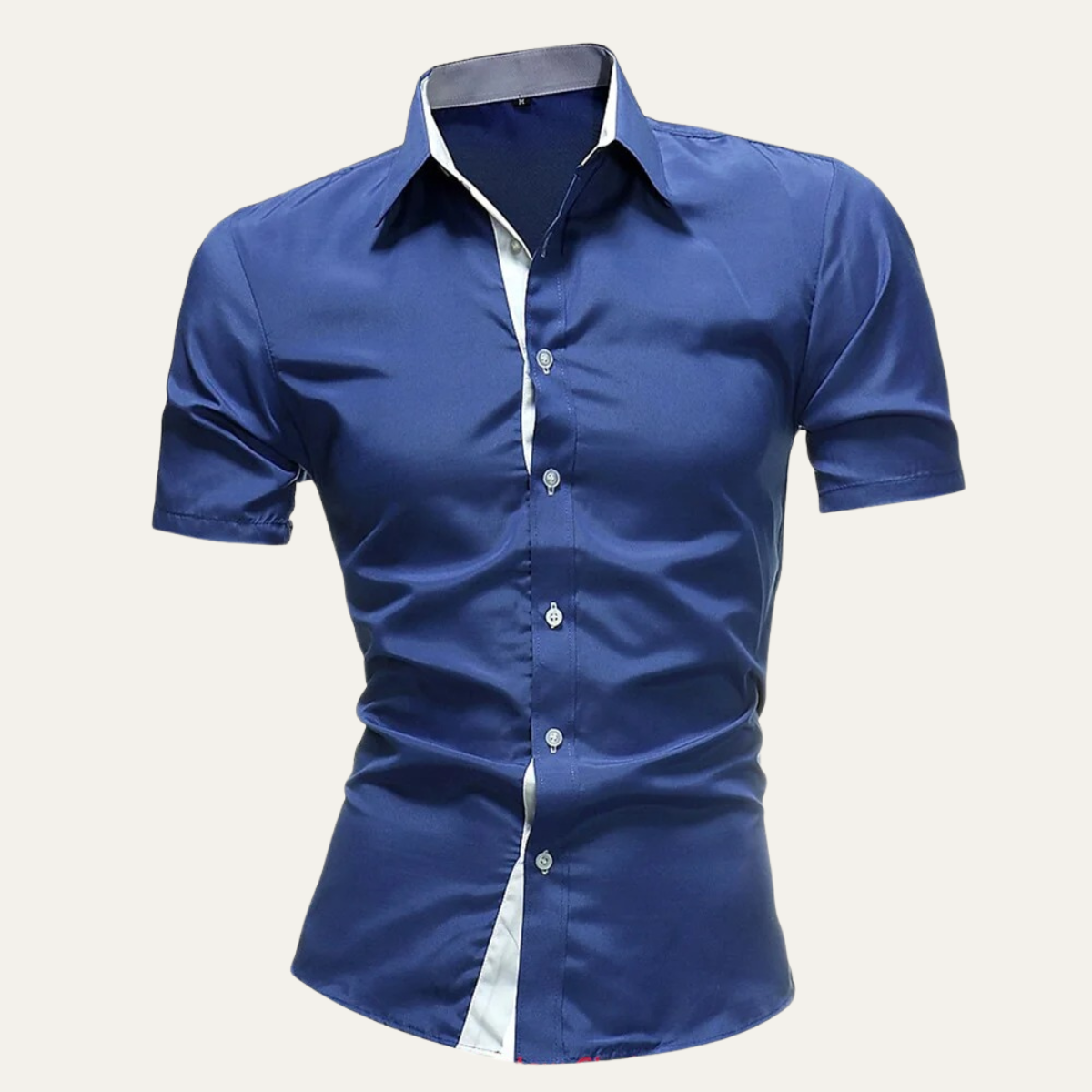 The Treviso Men’s Trendy Business Solid Button-Up Shirt