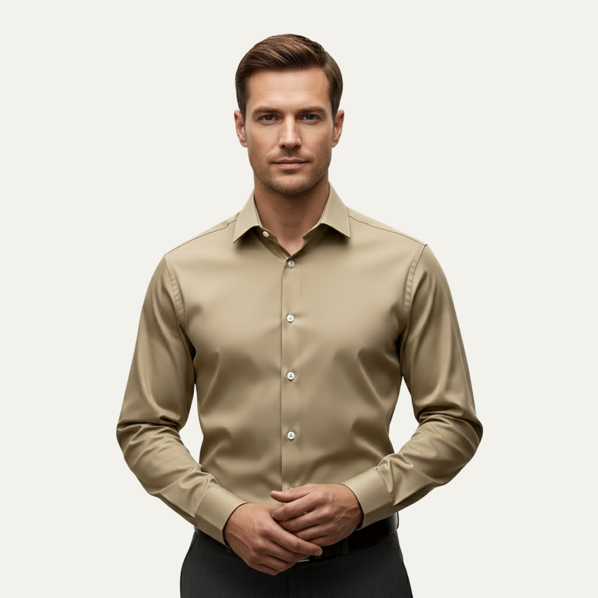 The Oxfordshire Men’s Lightweight Slim Fit Stretch Dress Shirt