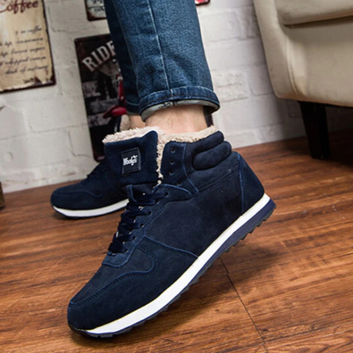 The Padova Men’s Casual Warm Fleece Lined Ankle Winter Boots