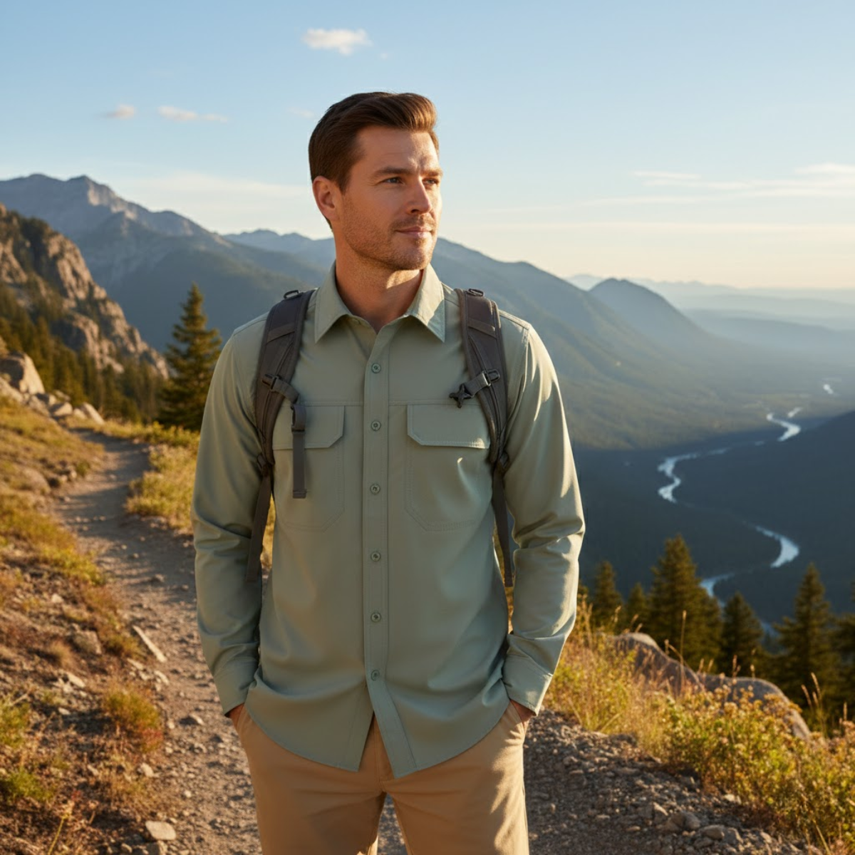 The Cornwall Men’s Quick Dry Tactical Outdoor Shirt