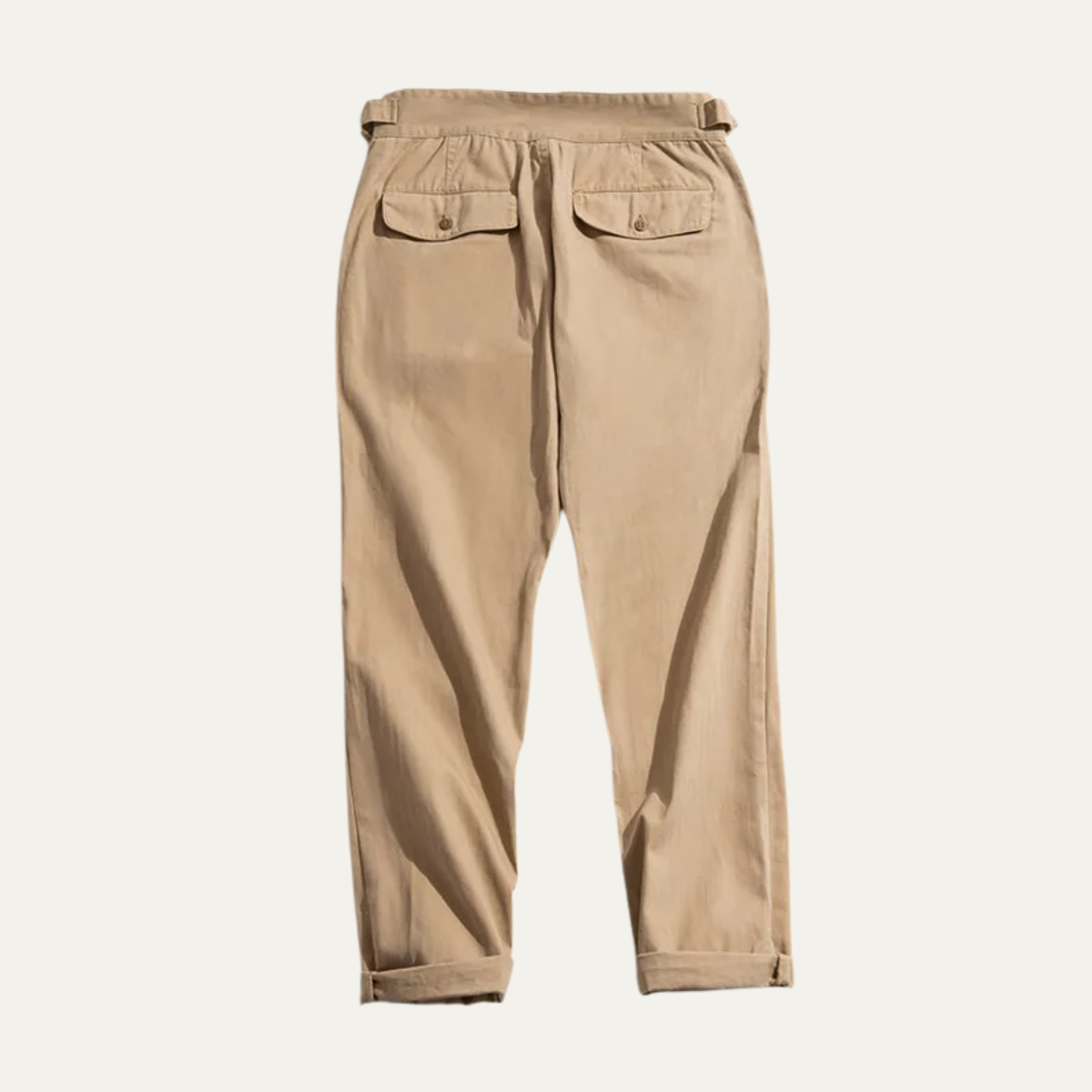 The Como Lago Men's Vintage High Waisted Cargo Gurkha Pants