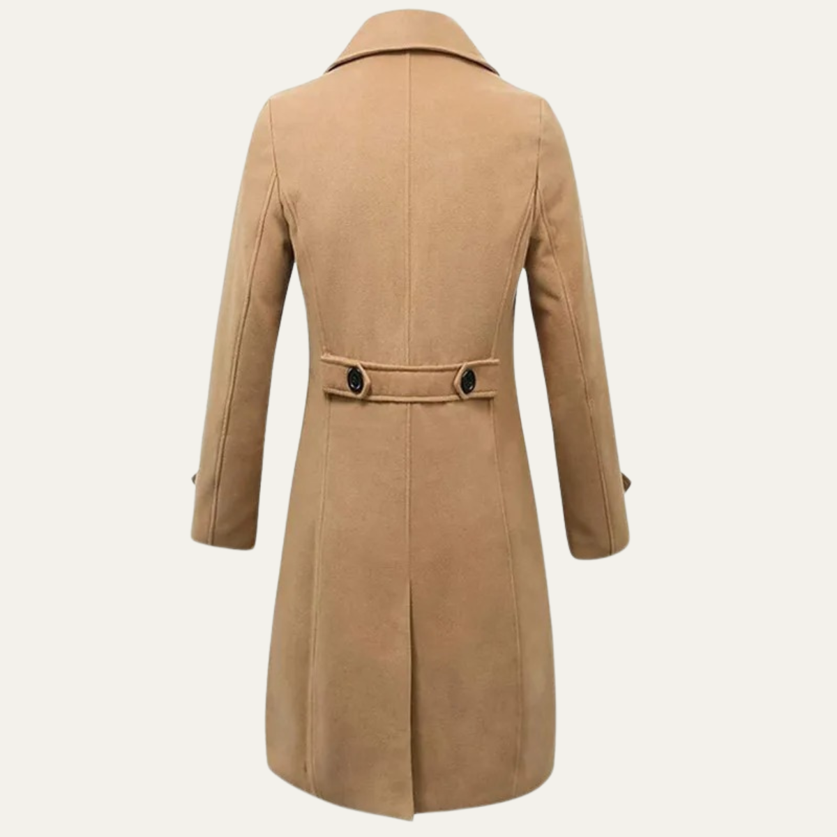 The Otranto Men’s Double Breasted Long Wool Trench Coat