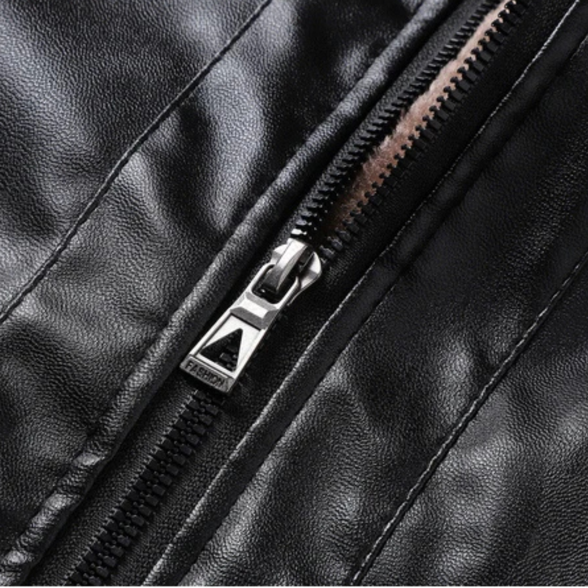 The Bologna Men's Retro Fleece Lined Leather Biker Jacket