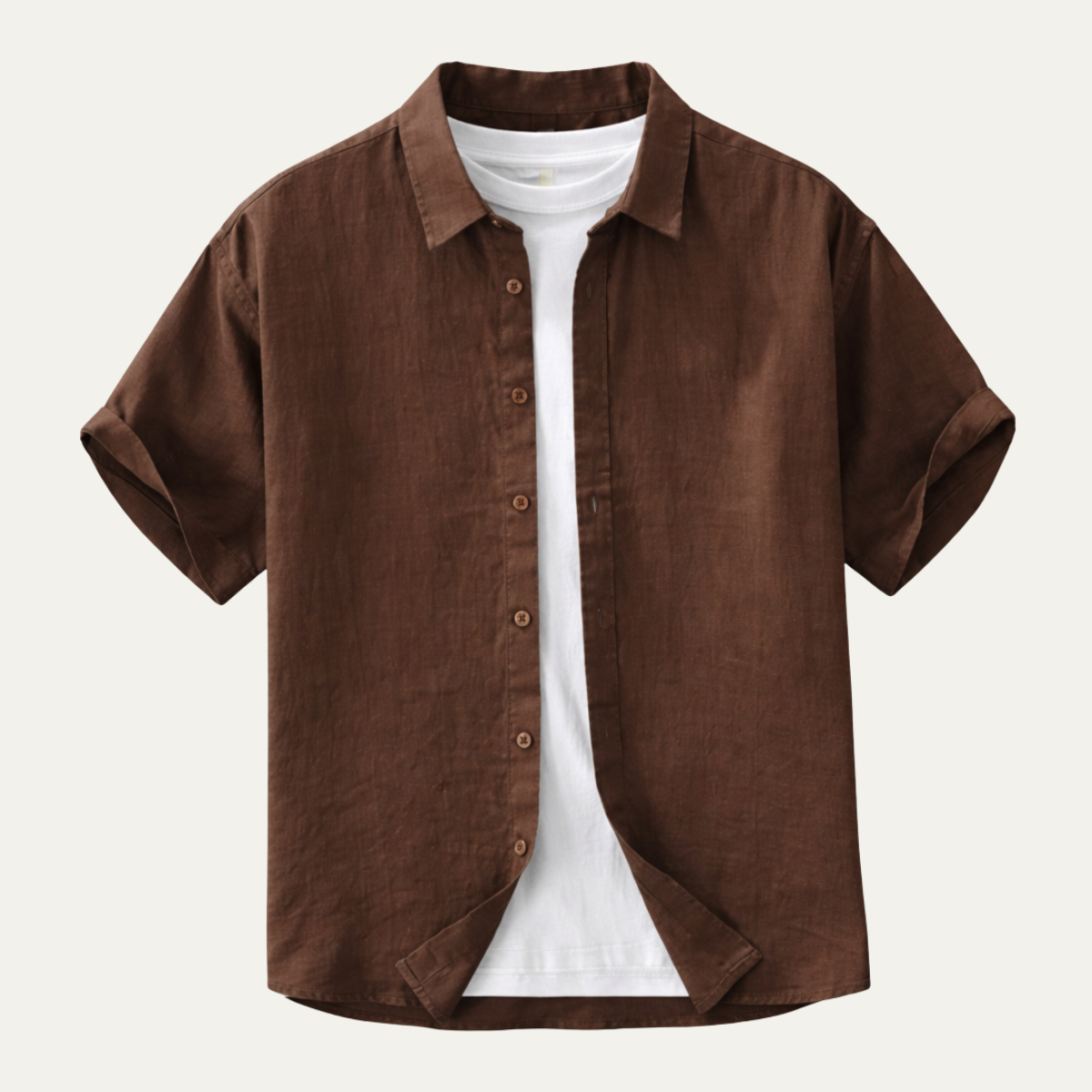 The Willow Lake Men’s Linen Slim Fit Breathable Shirt