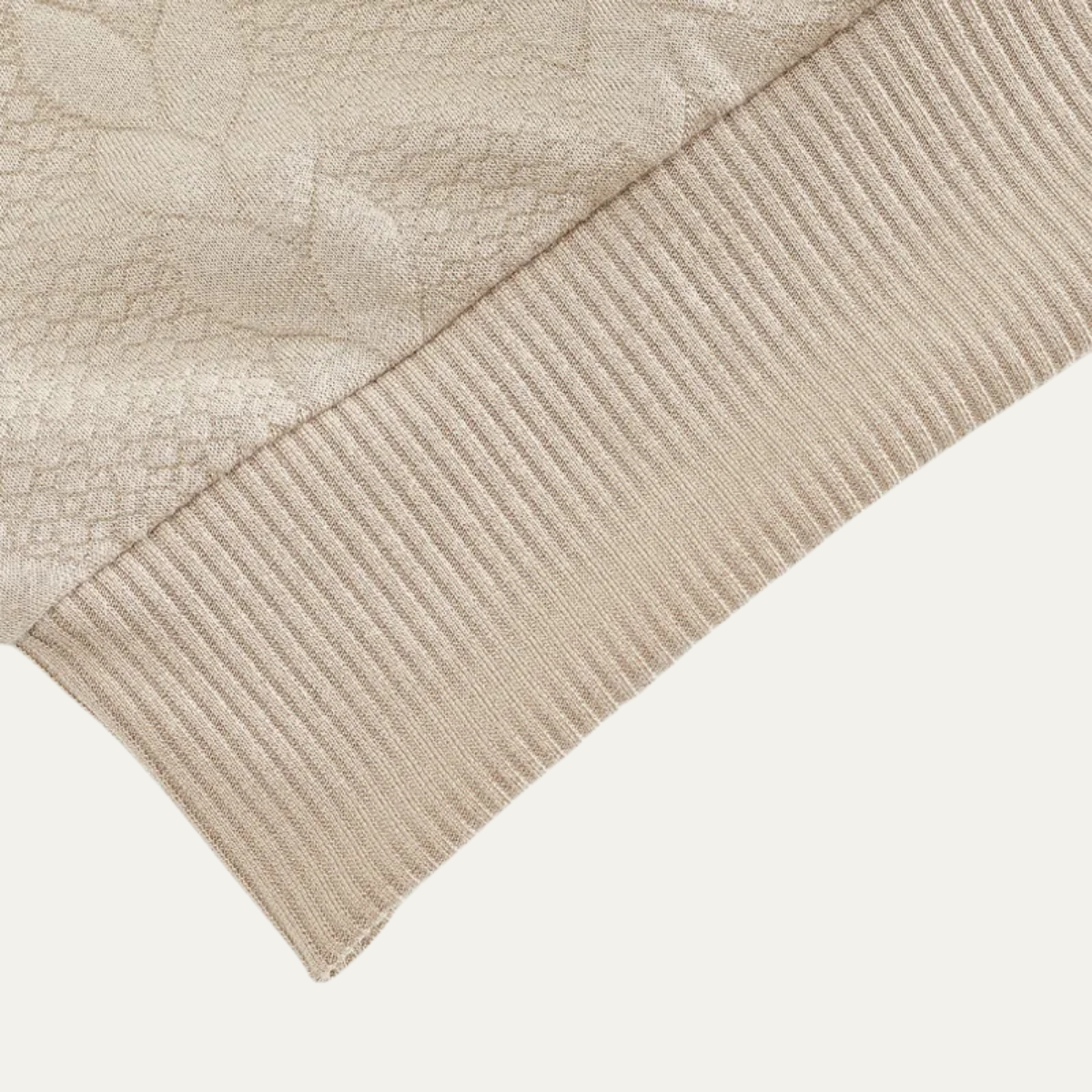 The Bellagio Men's Casual Stand Up Collar Knitted Jacquard Sweater