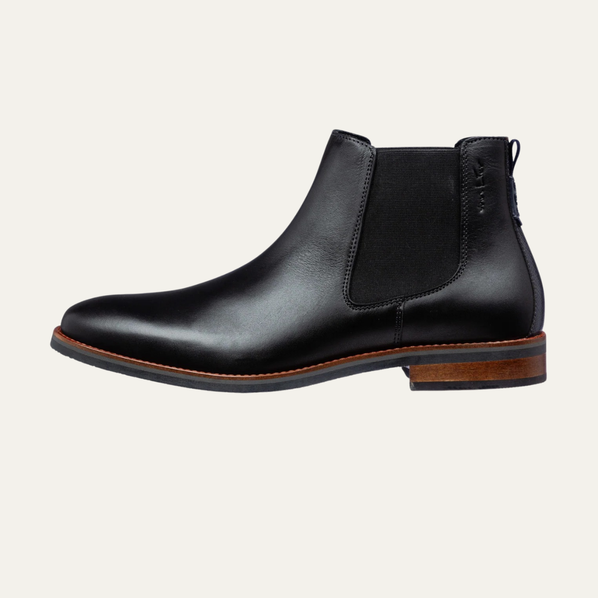 The Umbria Men’s Classic Cognac Leather Chelsea Boots