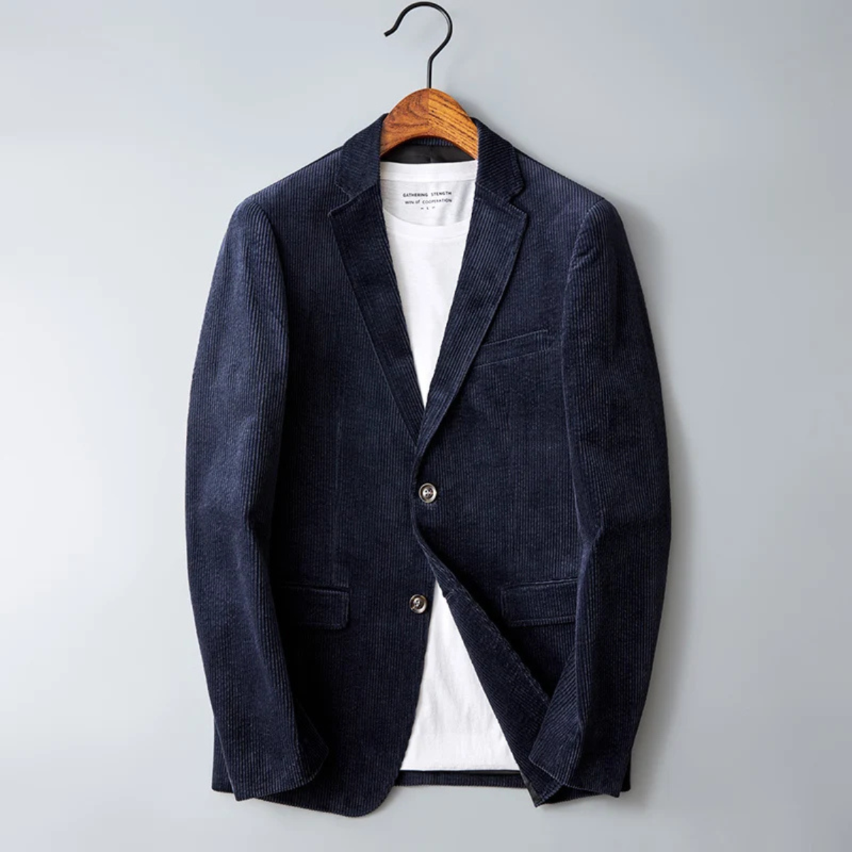 The Ellwood Men’s Casual Slim Fit Corduroy Blazer Suit Jacket