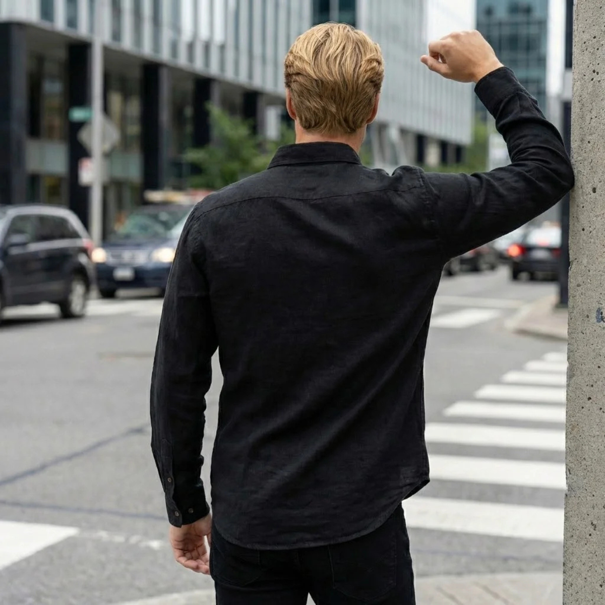 The Conegliano Men’s Soft Fabric Casual Single Breasted Shirt