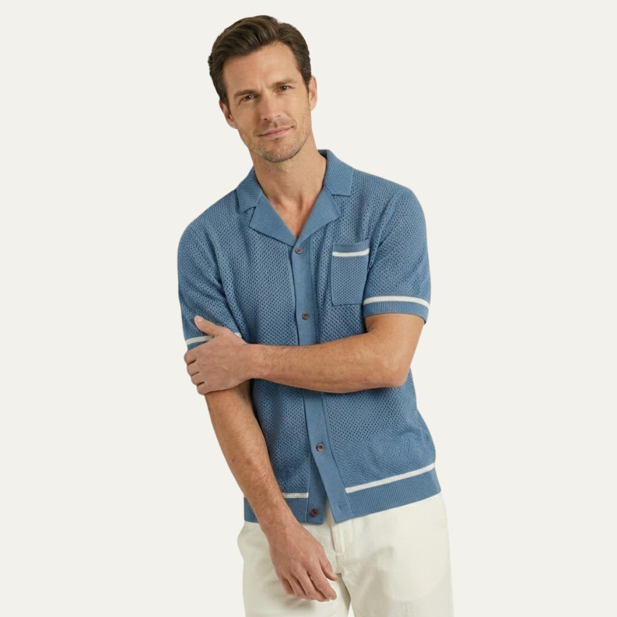 The Lancaster Men’s Breathable Knitted Summer Polo
