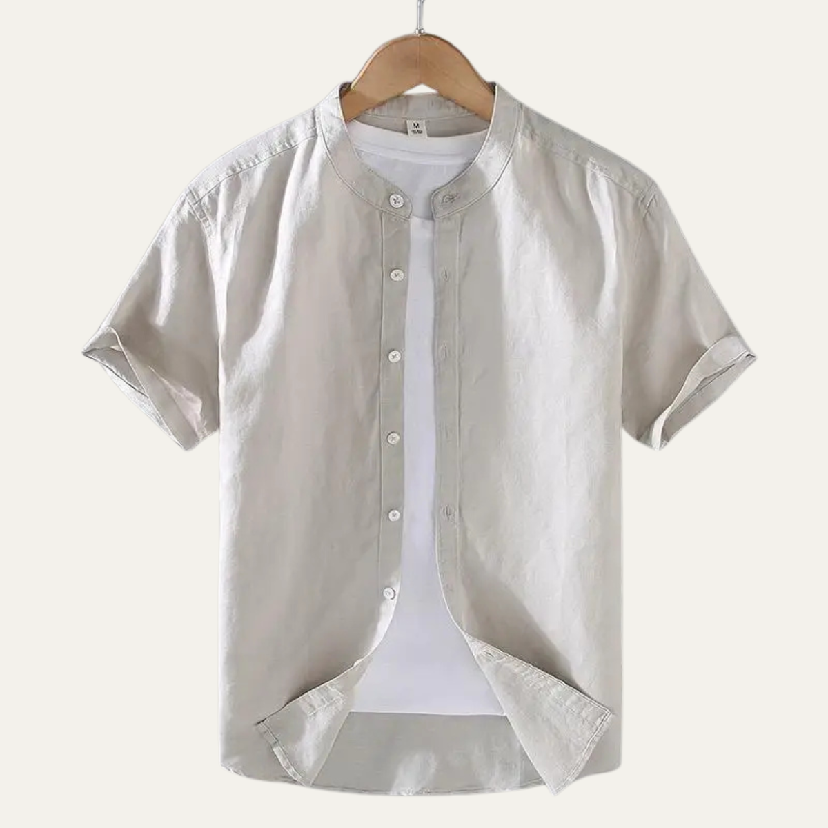 The Matera Men’s Casual Cotton Linen Button Down Shirt