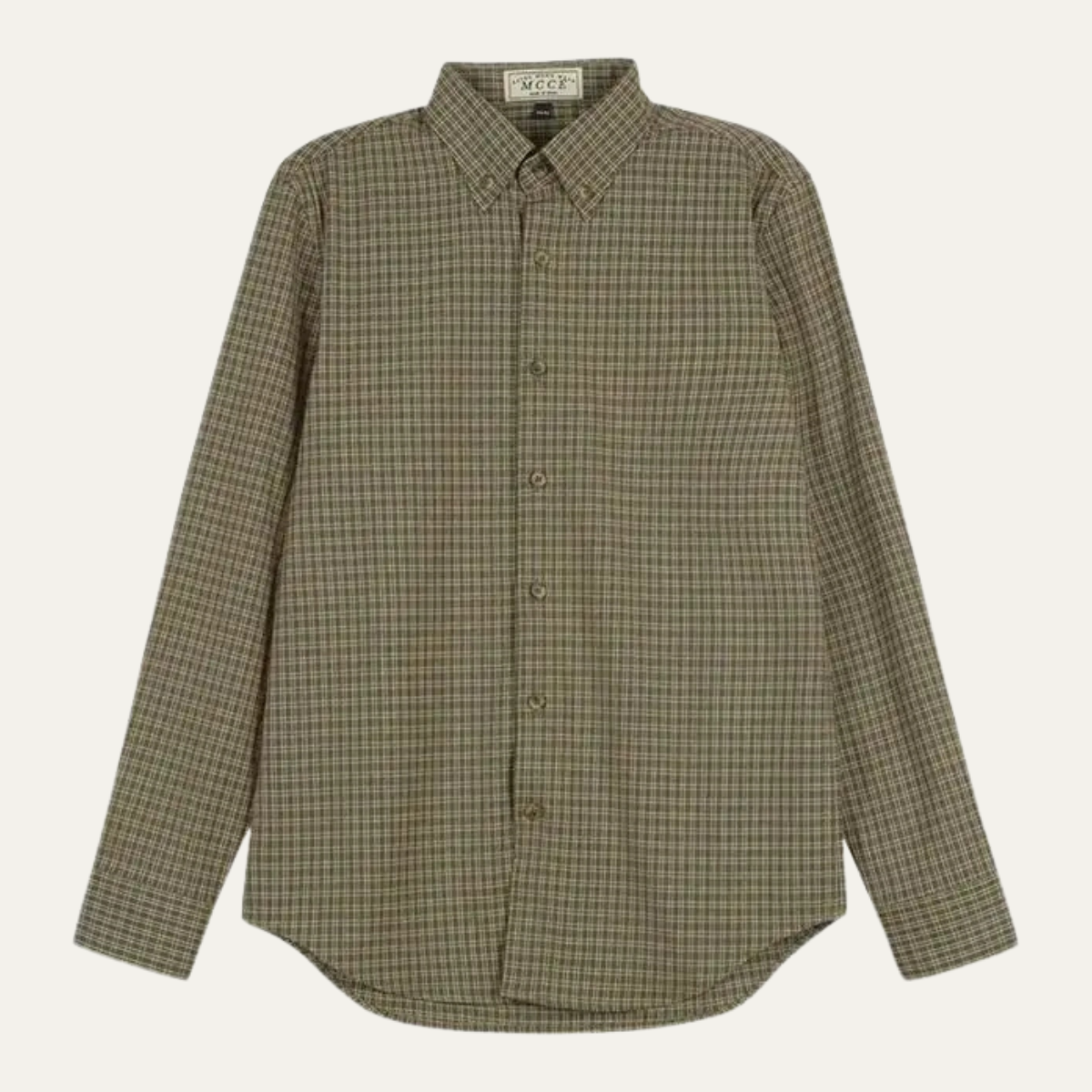The Monza Men’s Vintage Checkered Casual Dress Shirt