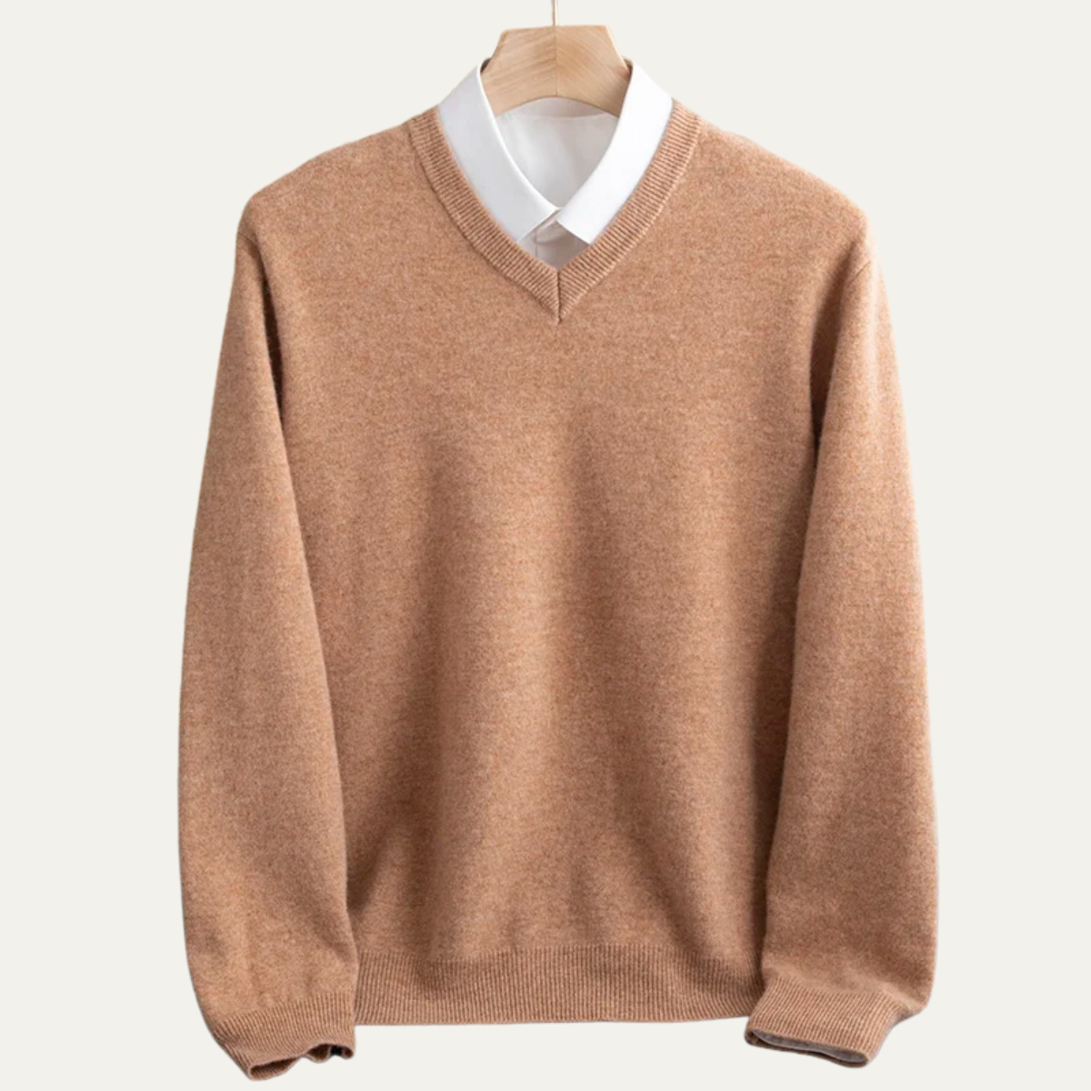 The Bilbao Men’s Soft Knit Merino Wool V Neck Sweater
