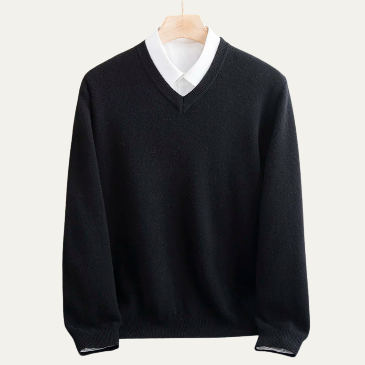 The Bilbao Men’s Soft Knit Merino Wool V Neck Sweater
