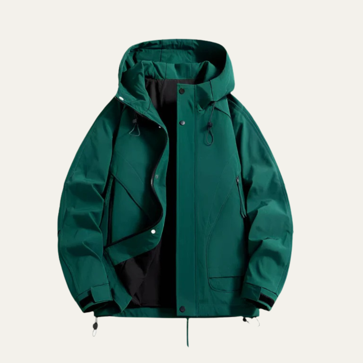 The New York Men's Waterproof Windbreaker - Lightweight Hooded Jacket