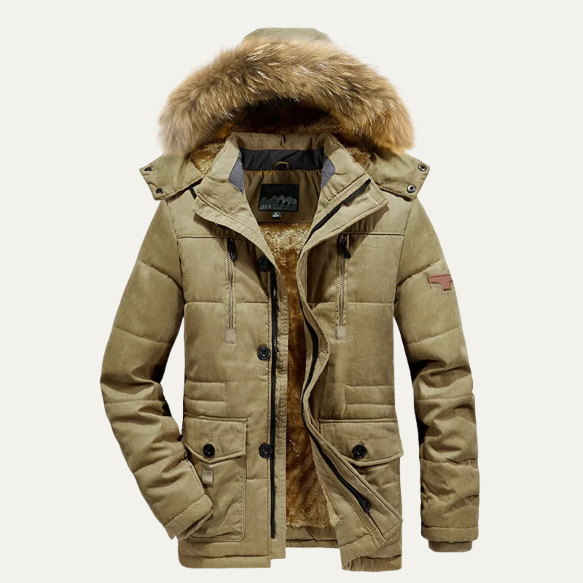 The Westminster Men's Warm Winter Parka Jacket with Fleece Lining